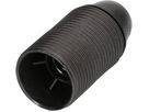 Portalampada-E14 tubo filettato M10x1 nero