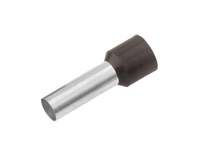 Cosse tubulaire à sertir isolée 1.5mm²/12mm noir DIN 46228