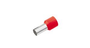 Cosse tubulaire à sertir isolée 1.0mm²/8.2mm rouge DIN 46228
