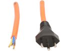 Cable cordset H07BQ-F3G1,5mm2 orange