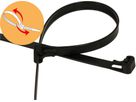 Cable ties reopenable 7.5x300mm black