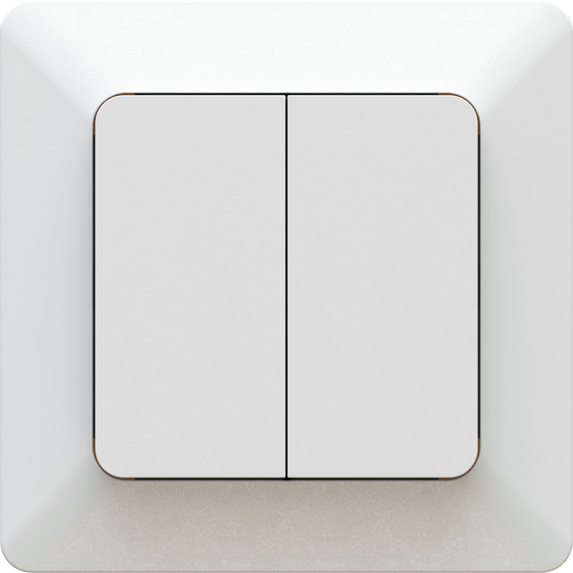 Flush-type wall switch schema 1 white