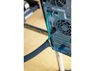 Flexible self-closing cable conduit black