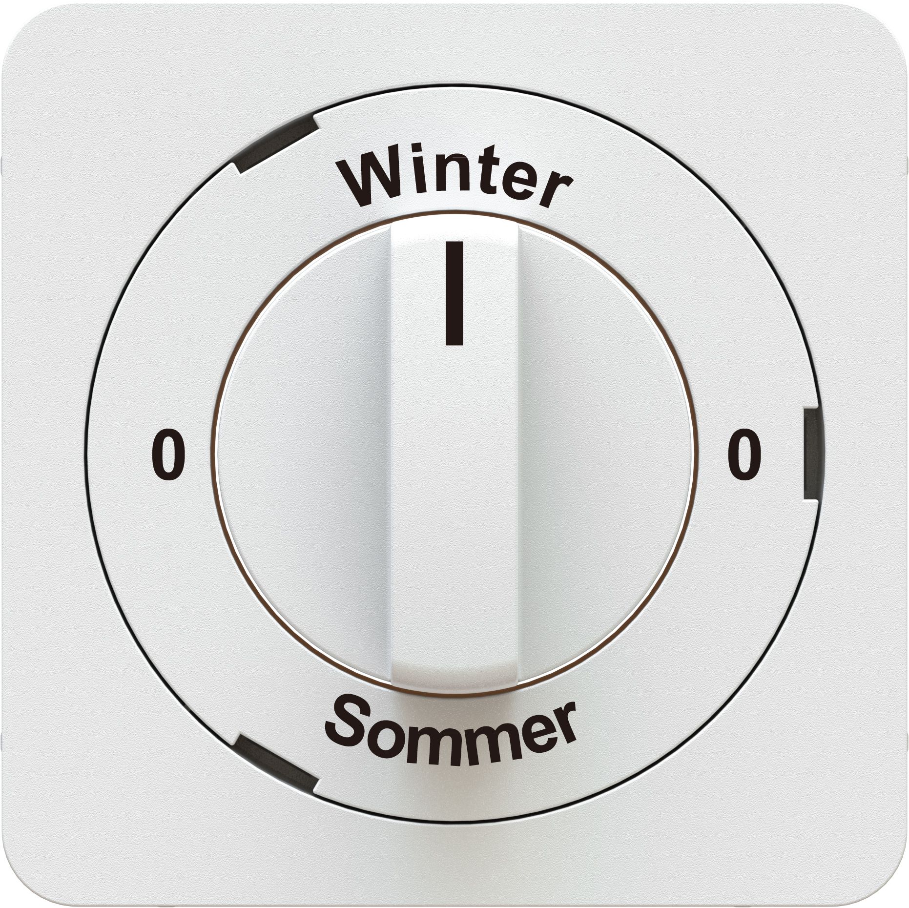 interrupteur rotatif/à clé 0-Winter-0-Sommer pl.fr. priamos blanc