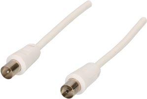 câble de raccordement IEC 75dB 7.5m blanc