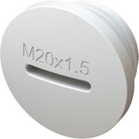 Locking screw M20x1.5 for housing exo white
