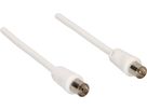 câble de raccordement IEC 75dB 10m blanc