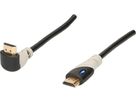 HDMI-Anschlusskabel abgewinkelt 1.5m schwarz/grau