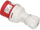 Industrial plug 3P+N+E 400V/16A red IP44
