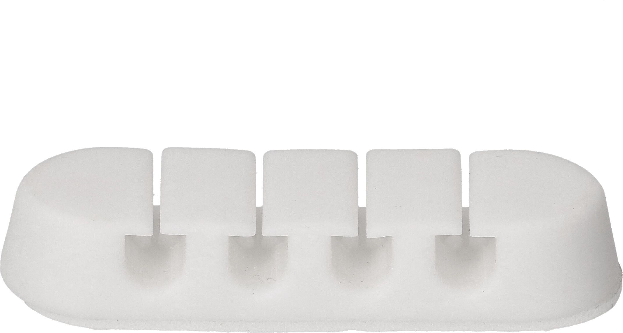 4 slots cable clips white