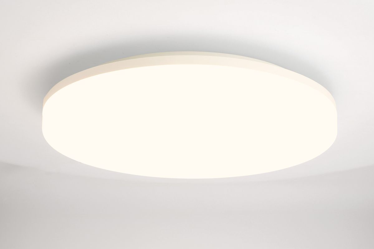 LED Ceiling-/Wall Lamp " FLAT CCT 28" motion sensor, white