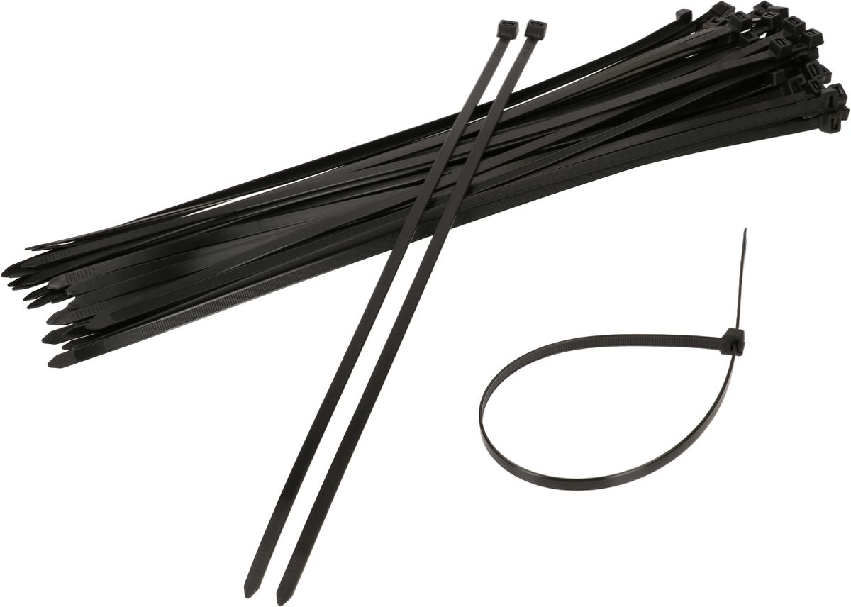 attache câbles noir 7.6x450mm / 100 pièces