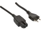 câble d'appareil TD H05VV-F3G1.0 3m noir type 12/C15A