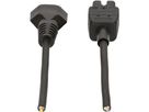 Cable cordset GD H05RR-F3G1.0 2m black T12/C15