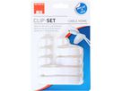 Clip set cablemanagement white
