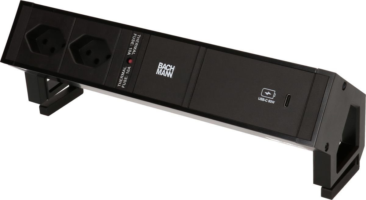 DESK 2 noir 2x type13 1x USB C 60W