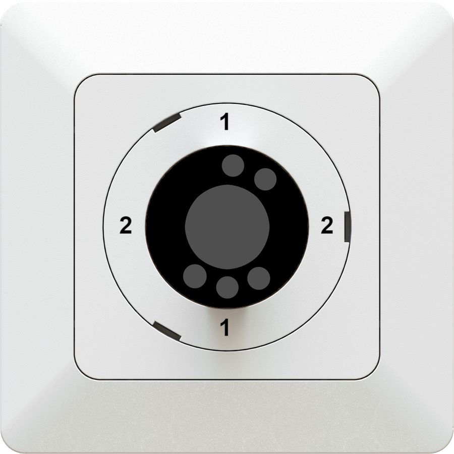 interrupteur à clé sans cyl. s3/1L 1-2-1-2 ENC priamos blanc