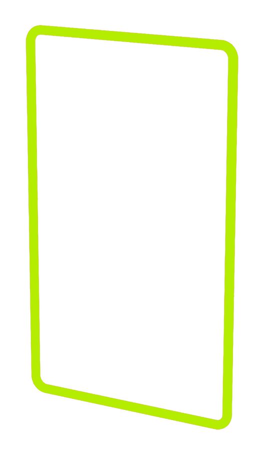 Designprofil Gr.3x2 priamos gelb/grün fluoreszierend