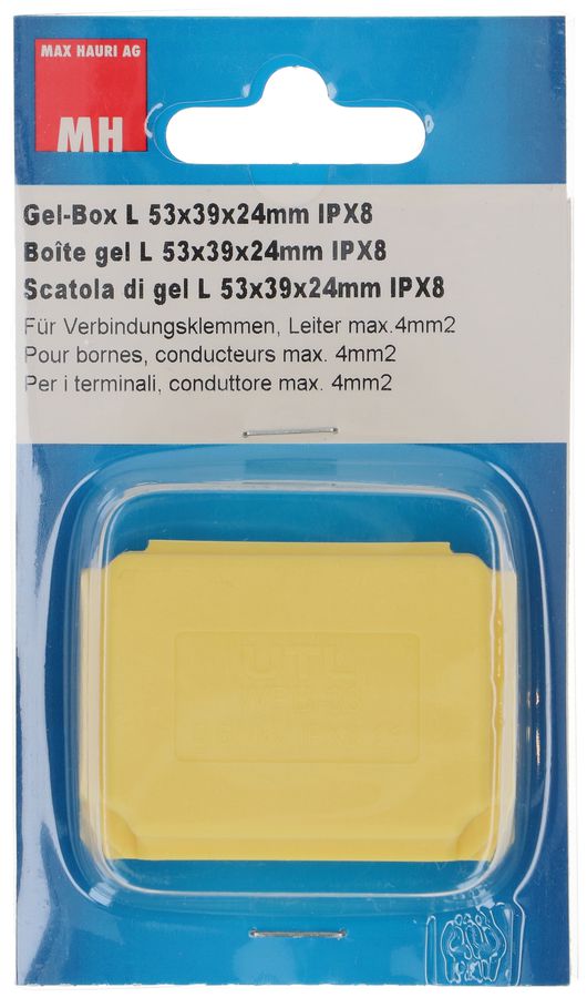 scatola di gel L 53x39x24mm senza morsetto per max. 4mm2 IPX8