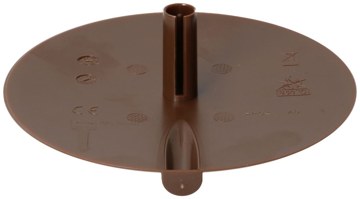 Ceiling cover with flat cable entry brown