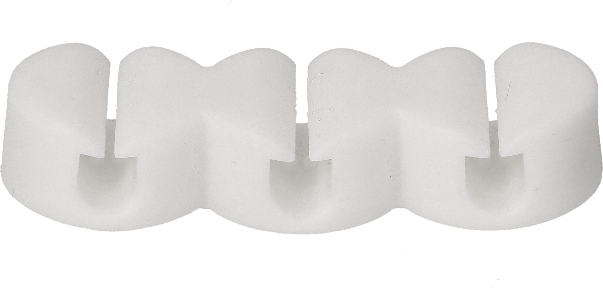 3 slots cable clips white