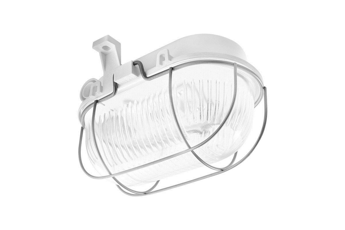 luminaire ovale à LED EVO blanc 3000K IP44 clair