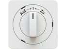 interrupteur rotatif/à clé Auf=>I<=Zu plaque fr. priamos blanc