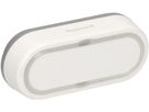 bouton-poussoir sans fil avec plaque IP55 blanc