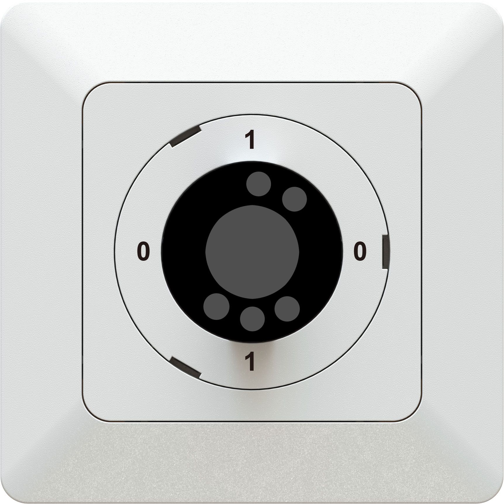 interrupteur à clé sans cyl. s0/3L 0-1-0-1 ENC priamos blanc