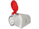Industrial wall appliance socket 3P+N+E 400V/16A red IP44