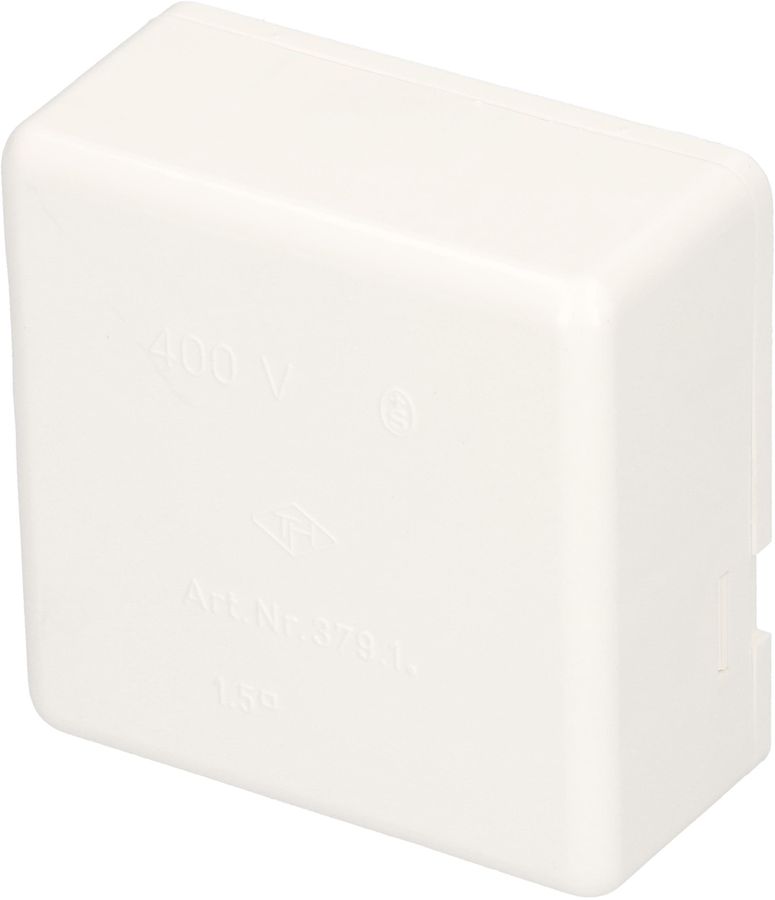 scatola di derivazione 66x66x30mm AP TH vuoto 400V IP20 bianco