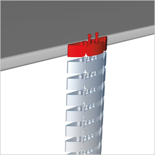 fissaggio delle maglie della catena Easy-Fix-Pro argento RAL9006