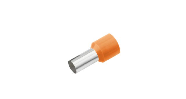 Cosse tubulaire à sertir isolée 4.0mm²/12mm orange DIN 46228