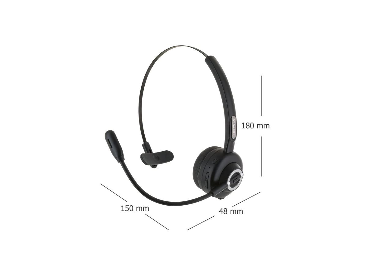 Mono Bluetooth Headset mit Ladestation