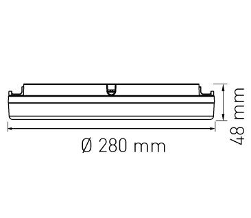 Deckenleuchte FLAT CCT 28 HF 13/18W 1430/1980lm