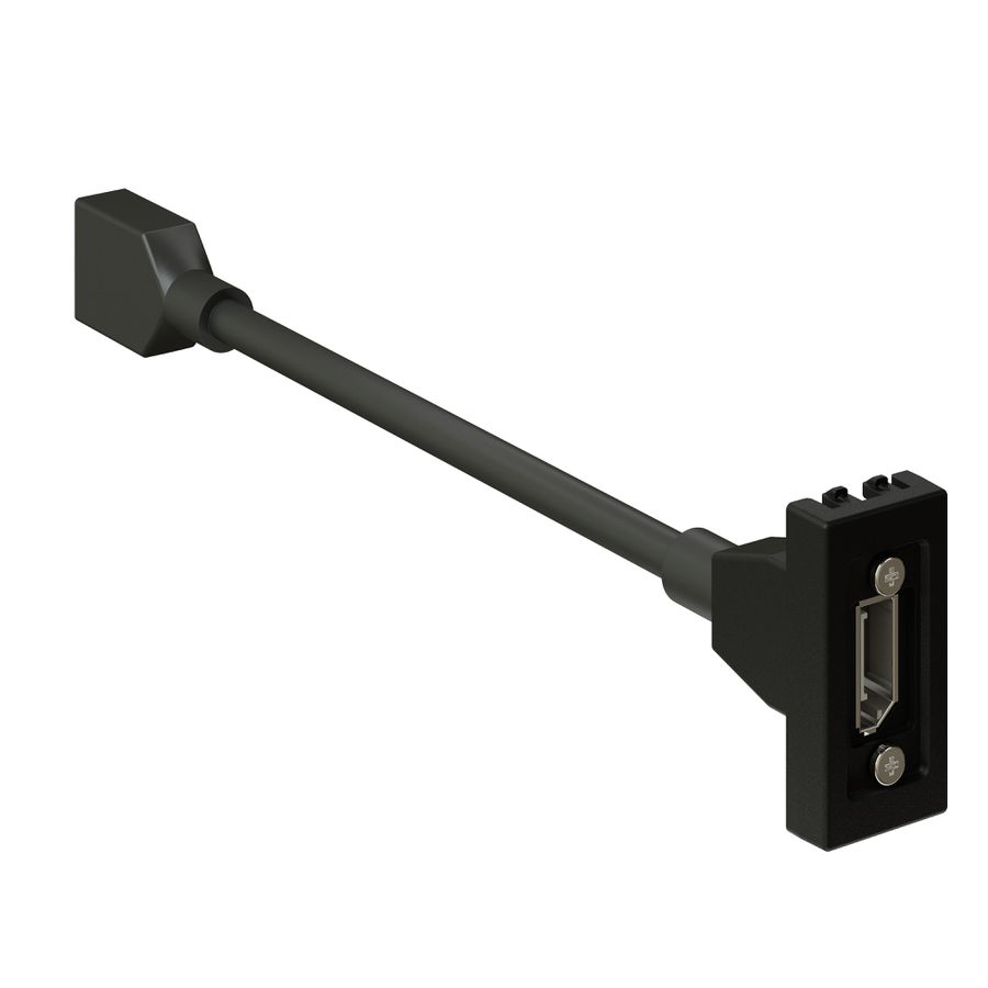 Multimedia-Zubehör 45x22.5 anthrazit 1x DisplayPort