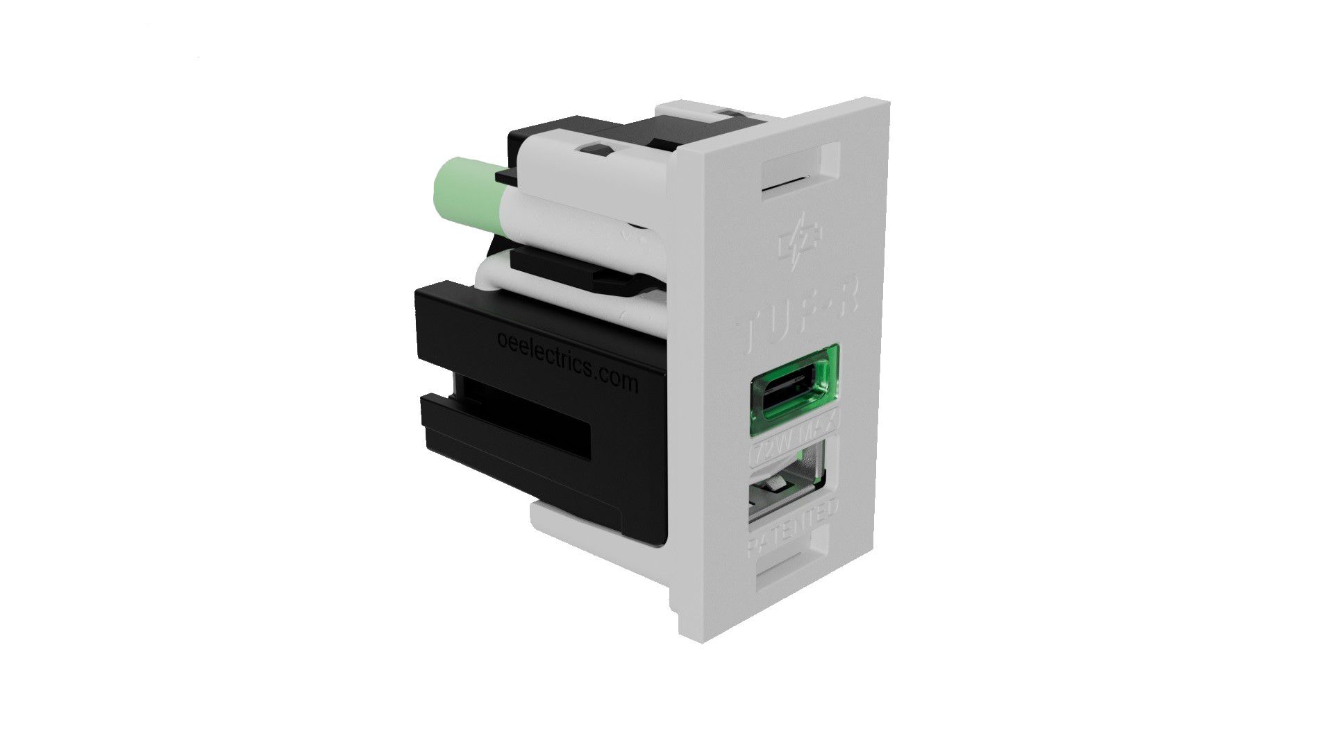 LIBERTY USB Charger QF05 TUF-R/HP mit USB-A/C 12/60W weiss
