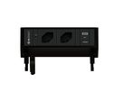 SUPRA bloc multiprise noir 2x type 13 1x USB-A/C