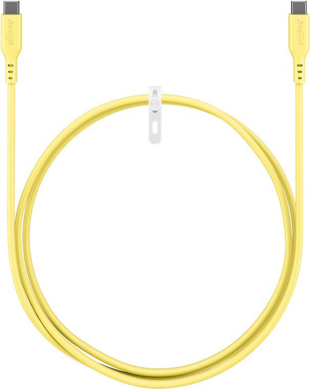 cavo di ricarica USB-C silicone 1.5m giallo