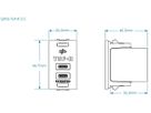 LIBERTY USB Charger QF05 TUF-R/EP avec 2x USB-C 150W blanc