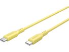 cavo di ricarica USB-C silicone 1.5m giallo
