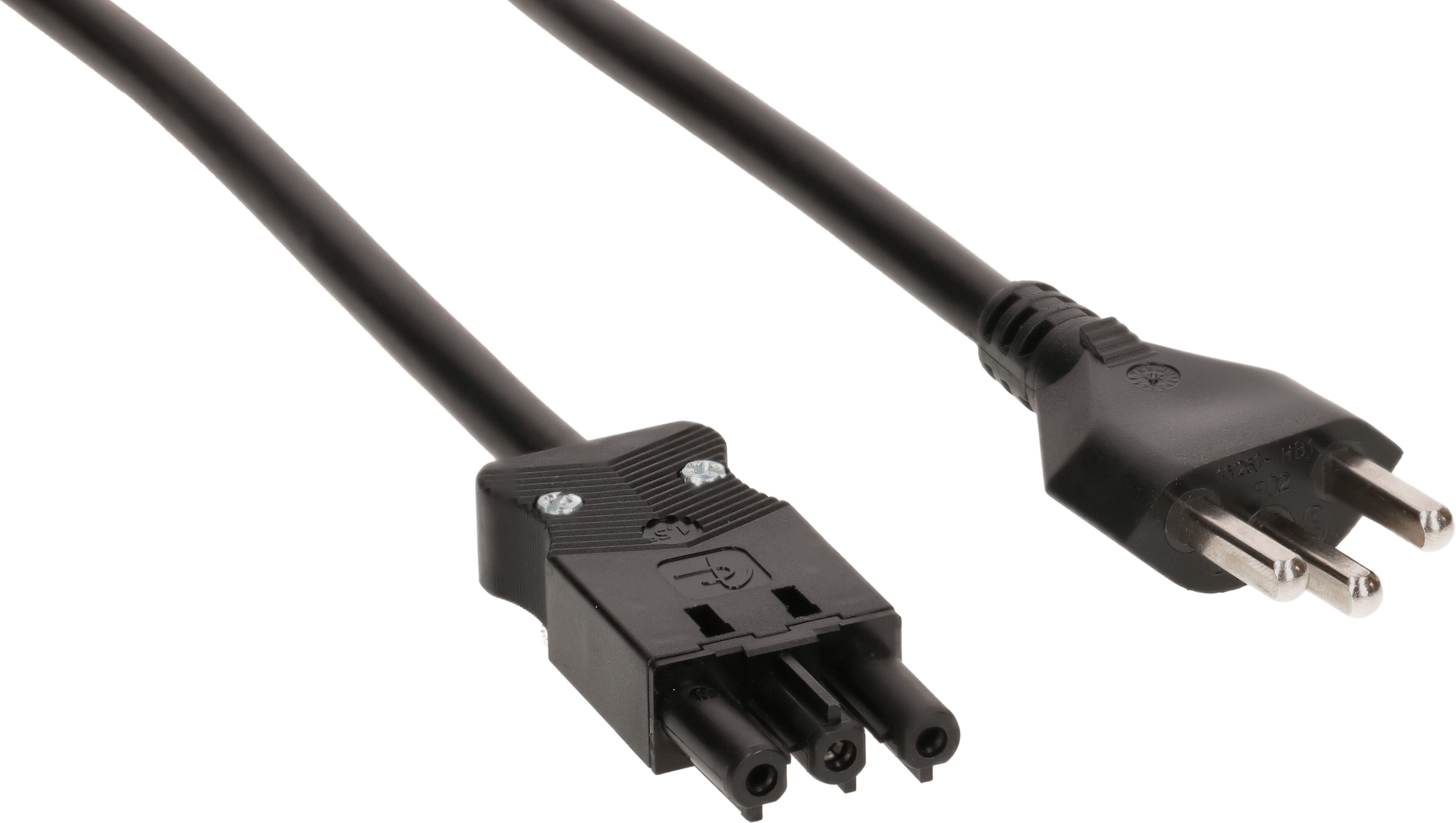 TD-Anschlusskabel H05VV-F3G1.5 1m schwarz Typ 23 / AC 166
