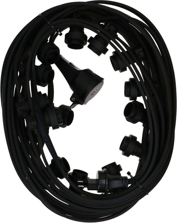 fata luci outdoor 15x E27 ILLU5X13 L=16.5m tipo 11 IP55