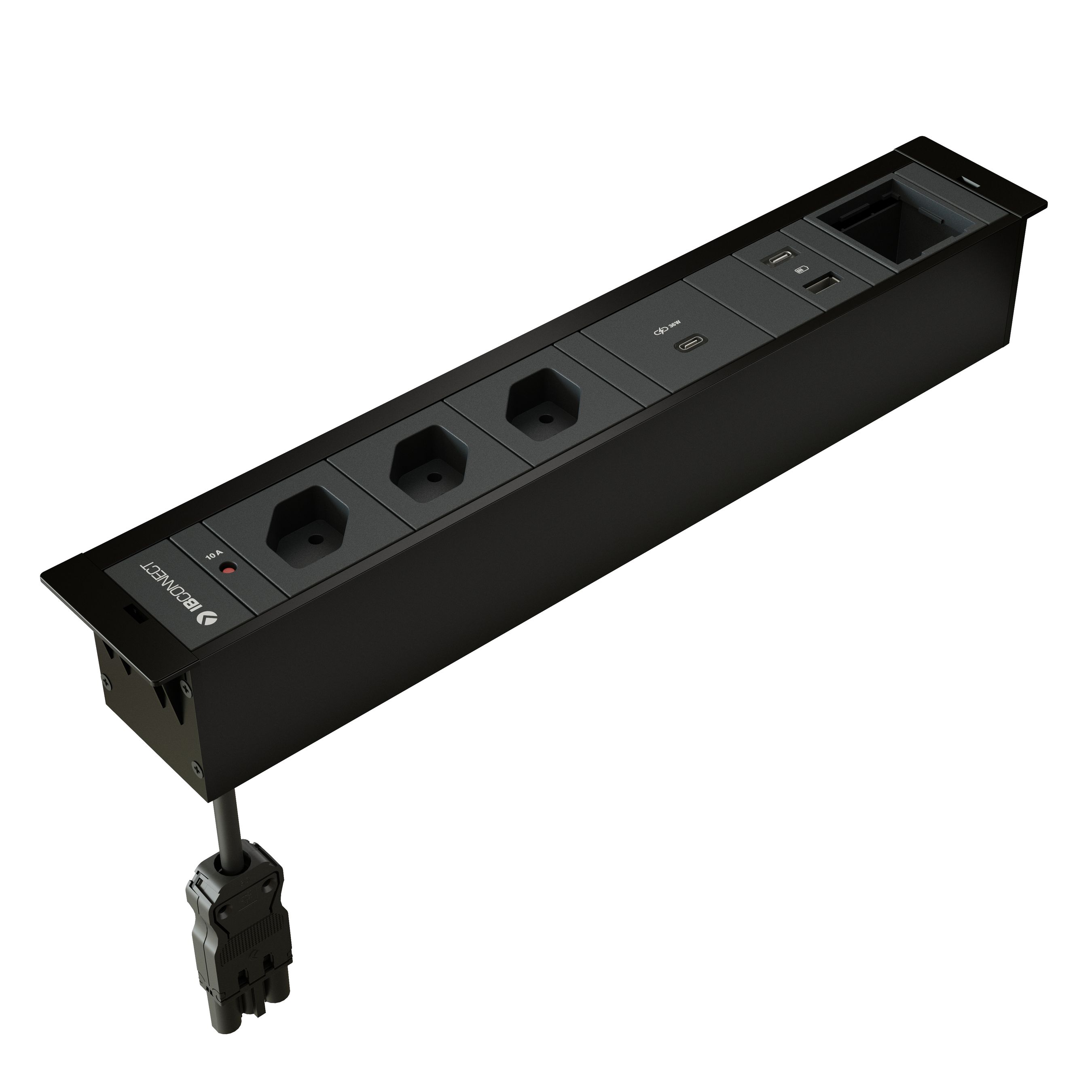 CUBOBOX block multi. nr L6 3x type 13 1x USB-C 36W 1x A/C 1x vide