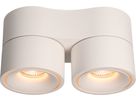 LED-Deckenspot DOUBLE SHINE matt weiss 3000K 2200lm 2x 36°