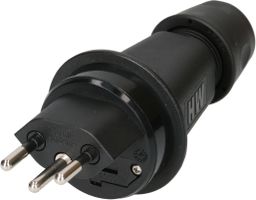 plug MH type 13 10A/250V IP55 with fuse