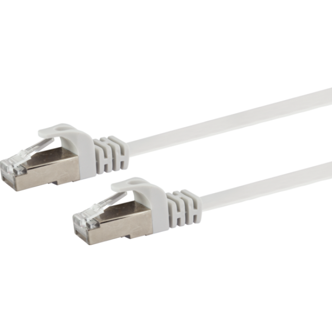 Câble plat réseau Cat. 6 U/FTP 10m blanc