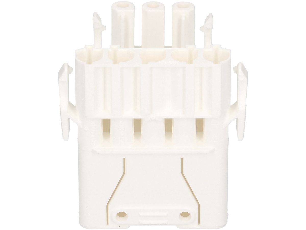 Stecker ENSTO 5-polig weiss Zugentlastung