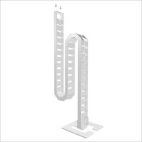 Kabelschlangen-Set 4 Qube 1.24m weiss RAL9003