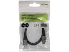 Câble USB-C textile fiche métallique extra robuste 0.5m noir